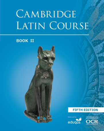 The cover of Book 2 of the Cambridge Latin Course UK 5th edition